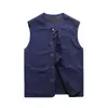 Colete masculino regular, novo estilo, para todas as estações, fino, com gola alta, para atividades ao ar livre, secagem rápida, multiuso.