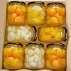 Melocotón amarillo enlatado 510g, producto genuino, caja completa de mezcla de frutas frescas, pera, naranja, fruta enlatada variada de albaricoque, frasco grande, especial para hornear