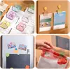 Clips Acrílicos Multicolores de Venta Caliente Transfronterizos para Cuadernos, Clips para Esquinas de Documentos y Hojas de Examen, Clips para Bordes de Costura, Clips Cuadrados Pequeños para Documentos