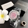 Reloj 2020 Invierno nuevo acero inoxidable cuarzo reloj de dama tres ojos seis agujas reloj cronógrafo decorativo