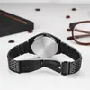 Reloj Romano de Doble Calendario para Hombre Estilo Retro Moda Escala Reloj de Cuarzo Reloj Impermeable Correa de Acero Reloj de Estilo Simple para Hombre