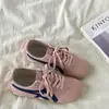 Zapatos de Entrenamiento Amarillos Planos para Mujer 2025 Nuevos de Primavera y Otoño Súper Populares Versátiles Zapatos Forrest Gump Populares Zapatillas Deportivas Casuales