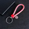 Llavero Creativo de Cordón de Cuero Tejido Hecho a Mano para Hombres, Mujeres, Parejas, Cadena para Llave de Coche Colgante Regalo Venta al por Mayor