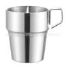 Taza de agua con aislamiento de acero inoxidable transfronterizo simple de estilo coreano, taza de boca para acampar, taza de café, taza deportiva para exteriores europea y americana