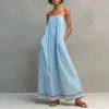 Vestidos Femininos Europeus e Americanos Transfronteiriços 2026 Amazon Moda Verão Casual Sem Alças Sem Mangas Longo