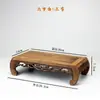 Base de Bonsái de Piedra Falsa Talla Madera de Ala de Pollo Base Rectangular Estatua de Buda Ceremonia del Té Adornos para Acuario Base Sólida de Madera y Piedra