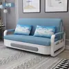 Sofá cama plegable multifuncional para salas de estar pequeñas, extensible y retráctil, adecuado para uso individual, doble o triple, con capacidad de almacenamiento