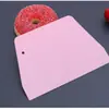 Espátula de Confeiteiro Trapezoidal Espátula de Plástico para Massa de Bolo Creme Faca de Corte Grande para Cozinha Doméstica Ferramentas de Panificação