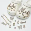 Amuletos para Zapatos Croc, Accesorios para Mujer, Clips para Zapatos DIY, Decoraciones 3D con Pedrería, Clips Desmontables, Estilo de Moda de Influencers