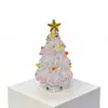Árbol de Navidad de Vidrio Soplado a Mano de 8.5 cm Zibo Manualidades de Vidrio Árbol de Navidad Giratorio Jingdezhen