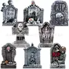 Placa de Jardim Popular Transfronteiriça Gato Preto de Halloween com Olhos Brilhantes, Decoração de Gramado de Jardim ao Ar Livre