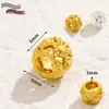 Cuentas Espaciadoras Perforadas Estilo Chino Chapadas en Cobre Antiguo Oro de 18 Quilates Cuentas Sueltas Colgante Pequeño Pulsera DIY Collar Accesorios de Joyería Decoración Colgante