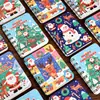 Cuaderno de Espiral de Dibujos Animados de Navidad Estudiante Mini Portátil Pequeño Cuaderno Chica Linda Bolsillo Cuaderno de Estudio Papelería