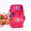 Bolsa diagonal para teléfono móvil al por mayor Nueva Bolsa pequeña para mujer Bolsa de tela para teléfono móvil bolsa vertical para cuello brazo muñeca monedero