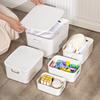 Caja de Almacenamiento Misceláneo Cesta de Almacenamiento de Cosméticos de Escritorio Almacenamiento para Dormitorio Cesta de Almacenamiento Multifuncional para Cocina Caja para Ropa de Armario