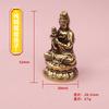 Estatueta de Guanyin Bodhisattva Decoração de Casa Ornamento para Sala de Estar Arte em Cobre Presente Auspicioso de Ano Novo Estátua de Buda em Latão