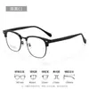 Armação de Óculos com Linha de Sobrancelha para Homens de Negócios Armação Quadrada Armação de Óculos 26901 Armação Elegante Meia-Borda Óculos de Grau Danyang Eyewear