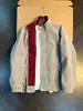 Chaqueta de color contrastante para hombre con cuello alto, textura de gamuza, estilo retro, para el día a día, casual, nueva colección primavera y otoño, estilo para parejas