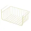Cesta colgante de almacenamiento debajo del escritorio, Esenciales para dormitorio, Organizador de capas para armario, Gabinete de cocina, Estante colgante de almacenamiento de mesita de noche