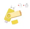 Comercio exterior tipo C giratorio para teléfono móvil y computadora, doble propósito USB, unidad flash U de 32G, expansión de unidad flash U 512g 1TB 2TB
