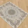 Alfombra de Estilo Étnico Esterilla de Oriente Medio Felpudo Árabe Lavable a Máquina con Borlas Manta Enrollable para el Hogar Estilo Xinjiang Hui
