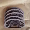 Venta Caliente Transfronteriza 330 Bandas de Lija Circulares de Óxido de Aluminio, Tiras Afiladoras para Máquina de Banda de Lija, Consumibles de Tela Abrasiva Resistente al Desgaste para Pulido