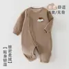 Macacão infantil para outono e inverno, macacão de bebê sem costura Classe A, macacão de bebê quentinho de manga longa, roupa unissex para recém-nascidos