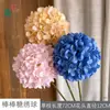 Novos Pirulitos de Simulação Hortênsias Flores de Haste Única para Casamento Flores de Hortênsia Materiais de Flores para Casamento Decoração de Casa Atacado