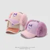 Gorra con Visera Infantil Juguetona de Kuromi Dulce Princesa Loli Gorra de Béisbol Protección para los Oídos Otoño e Invierno Sombrero para Bebé Transfronterizo