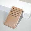 Billetera para Tarjetas de Mujer Nueva PU Simple Pequeña Retro Portátil Multitarjetas Monedero para Estudiantes