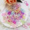 Parche de perla hueca multicolor con forma de perla de imitación ABS, accesorio de belleza para teléfono móvil DIY opcional