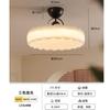 Lámpara de Techo Estilo Francés Crema Media para Dormitorio Lámpara de Techo Nogal Retro Color Calabaza Cálida Habitación de Princesa para Niños Lámpara de Dormitorio Principal