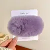 Estilo Novo de Verão 2025 Presilha para Cabelo Bico de Pato de Pelo de Coelho Rex Presilha para Cabelo de Cachorro Manga Celebridade da Internet Acessório de Cabelo de Pelúcia Fofo de Caroço de Manga