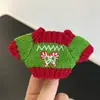 [Solo Ropa de Bebé] Suéteres Navideños de Otoño e Invierno, Gorros de Lana, Ropa para Muñecas, Serie Sundae, Sundae de Color Rojo y Verde