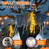 Decoração de Halloween Fantasma Pendurado Brilhante Luzes de LED Pátio Externo Cenário de Atmosfera de Terror Adereços