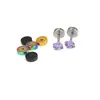 Accesorios de Base de Repuesto para Clavos de Oreja de 0.8/1.0/1.2 mm Accesorios de Base Cilíndrica de Bola para Clavos de Oreja de Acero Inoxidable