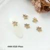 Decoraciones Populares de Arte de Uñas de Circonia de Lujo, Estilo de Lujo Ligero Exquisito de Alta Gama, Diamantes de Circonia para Uñas Brillantes con Forma de Corazón