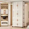 Armario para Bebé Engrosado Gabinete de Almacenamiento de Ropa Infantil Armario Plegable para Ropa Infantil Uso en Dormitorio Hogar Gabinete Plegable para Almacenamiento de Ropa