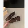 Zapatos Mary Jane con forro de felpa, zapatos de mujer, nueva colección de otoño 2025, zapatos de algodón cálidos para usar por la noche