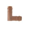 Tubería de riego por goteo de PE de 17 mm, codo de púas, conector de tubería de riego, tesca con rosca NPT para tubería de riego, accesorios de jardín