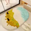 Estilo Ins Pequeño Fresco y Sencillo Imitación Cachemir Felpudo Absorbente Antideslizante Resistente al Desgaste Alfombra de Baño Felpudo Absorbente y Resistente a las Manchas