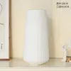Vaso Pequeno de Plástico Branco para Desktop Escandinavo Arranjo de Flores para Casa Decoração Criativa Simples para Sala de Estar Frascos Ornamentais
