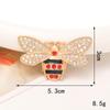 Accesorios creativos de joyería de abeja con gemas de aleación para bricolaje, accesorios para zapatos con agujeros, carcasa para teléfono móvil, material de taladro manual de belleza