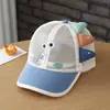 Gorra de malla para niños estilo coreano para verano, sombrero para el sol con letra bordada, gorra de béisbol versátil casual para exteriores para niños, transfronterizo