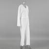2024 Europeo y Americano Invierno Blanco Tejido Suelto Cómodo Manga Larga Pantalón Dos Piezas Transfronterizo Ropa de Casa para Mujer Venta al por Mayor