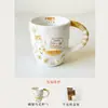Retornando Lentamente ao Passado - Caneca de Cerâmica de Gato, Xícara Estética de Alto Valor para Uso Doméstico, Café, Leite, Café da Manhã, Água Potável, Escritório