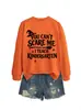 Você não pode me assustar Amazon eBay site independente moletom feminino da moda e único para outono e inverno para comércio exterior