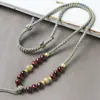 Cuerda de Algodón de Xizang Colgante para el Cuello Cadena Estilo Étnico Bodhi Thangka Buda Amuleto Cuerda Colgante Hecha a Mano de Alta Calidad