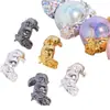 2025 Nuevo Aleación Personalizado Calavera Florero DIY Abalorio Teléfono Móvil Llavero Cadena de Bolso Accesorios Al por Mayor