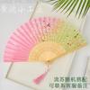 Ventilador dobrável ventilador antigo estilo chinês hanfu mulheres cheongsam dança dança crianças estudantes verão portátil dobrável ventilador pequeno